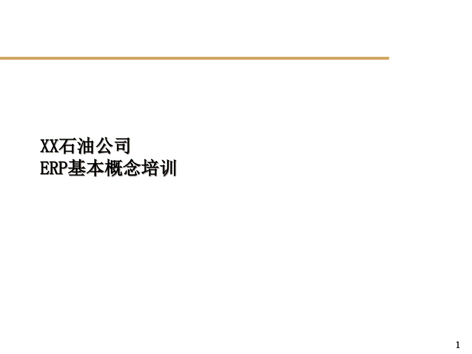 某石油公司ERP系统的实施_第1页