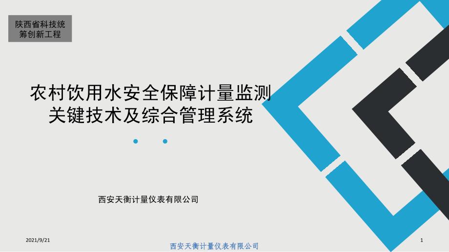 农村饮用水安全保障计量监测技术_第1页