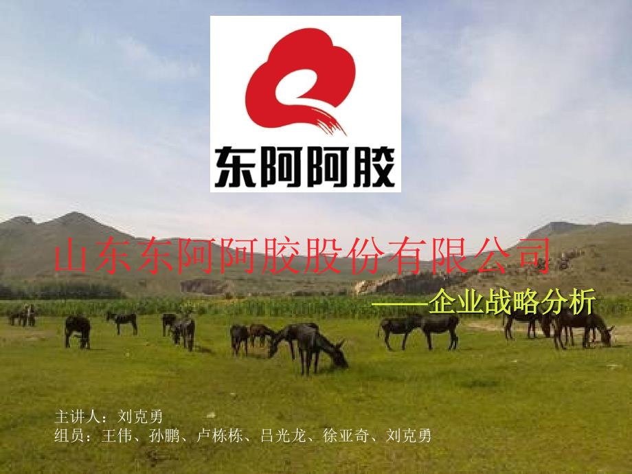 东阿阿胶公司战略总分析_第1页