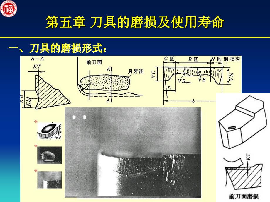 第一篇-第五章 机械制造工程学-刀具的磨损及耐用度_第1页