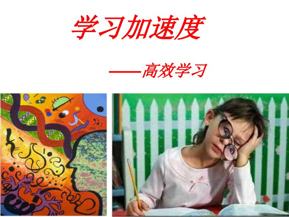 教育专题：《高效率学习》_第1页