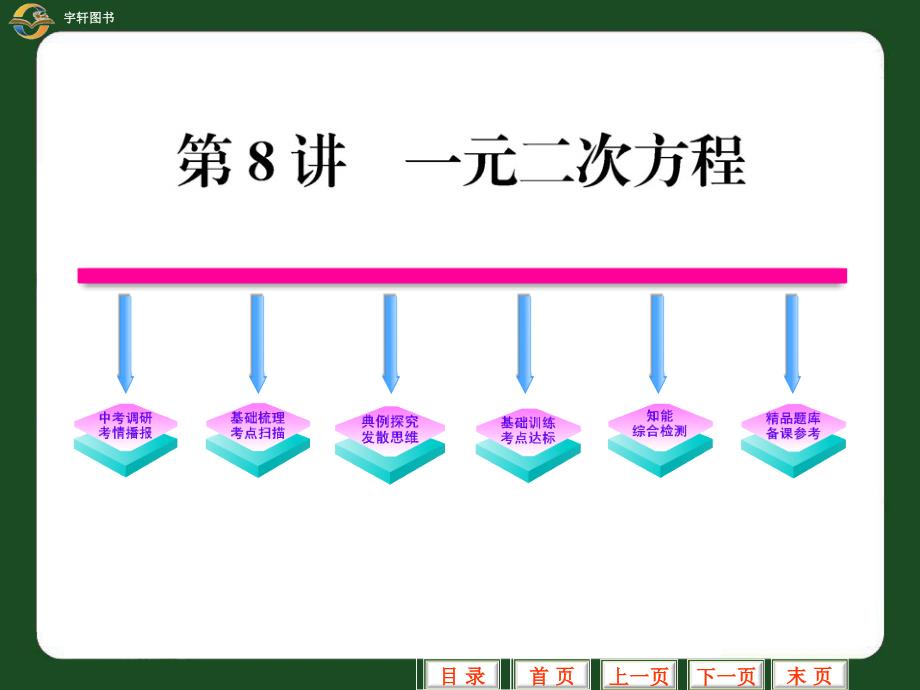 教育专题：第8讲一元二次方程_第1页