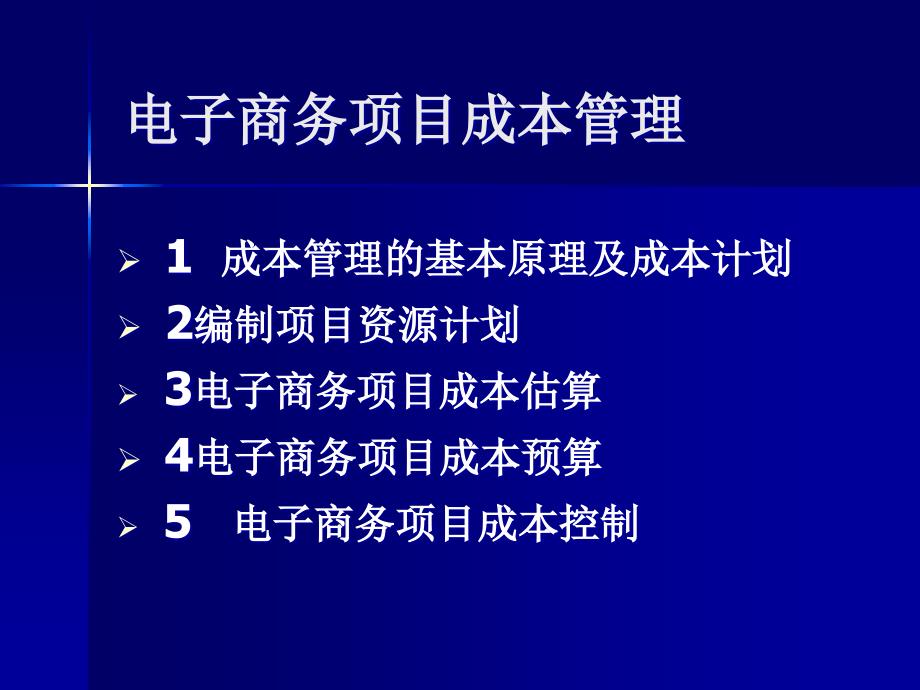 电子商务项目成本管理_第1页