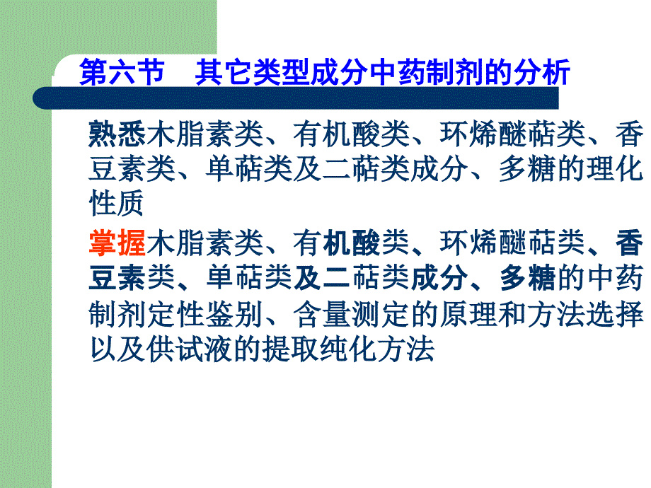 6-6 其它类成分中药制剂分析_第1页