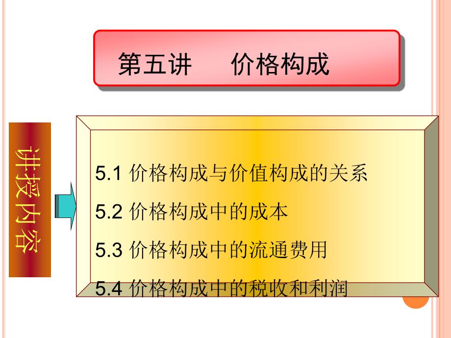 价格构成与价值构成的关系培训课程47945_第1页