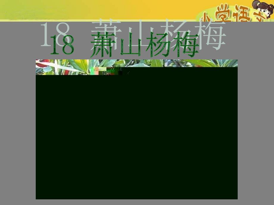 教育专题：《萧山杨梅》课件(语文S版四年级下册课件)(1)_第1页