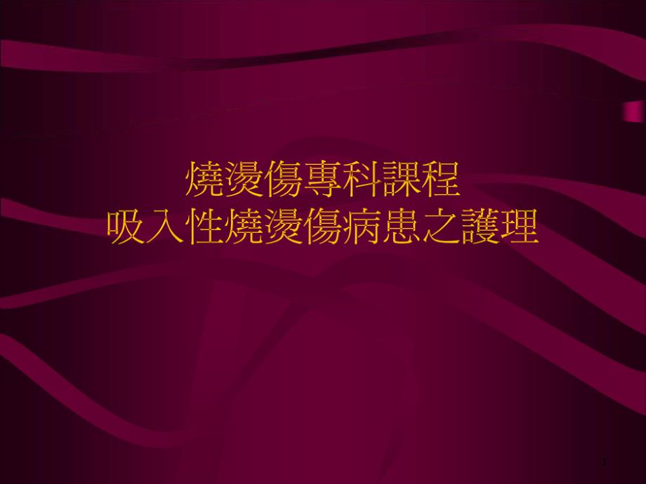 【医药健康】吸入性烧烫伤病患之护理19张课件_第1页