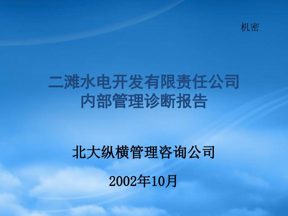 水电开发公司内部管理诊断71655_第1页