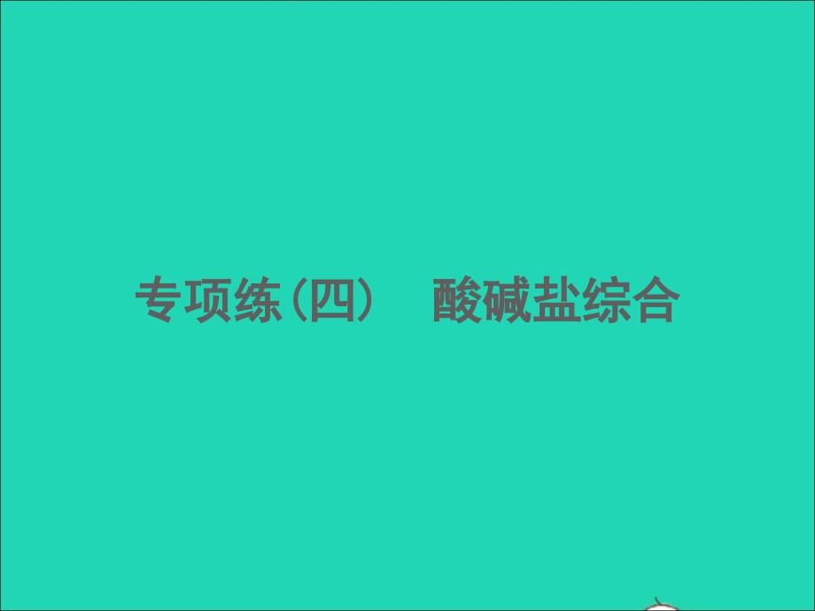 江西专版2022年中考化学专项练4酸碱盐综合精练本课件_第1页