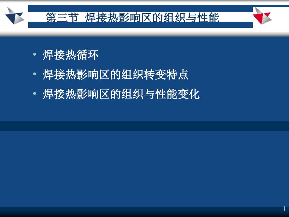 焊接热影响区的组织和性能变化55511_第1页