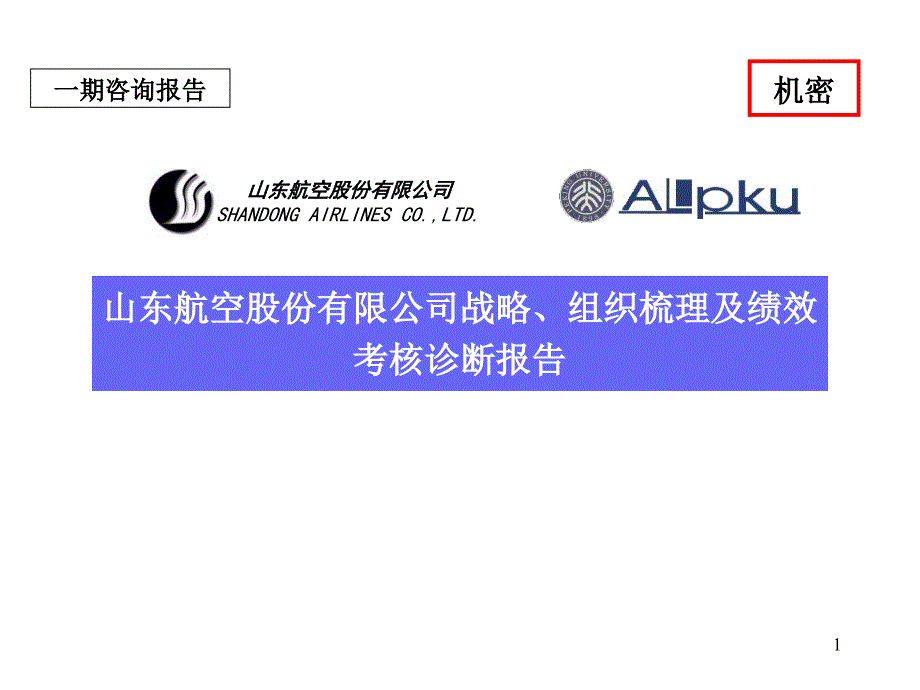 山东某公司战略、组织梳理与绩效考核诊断报告dfde_第1页