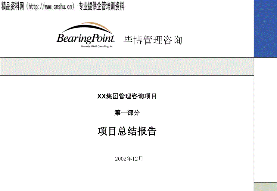 某集团管理咨询项目报告概述ckeq_第1页