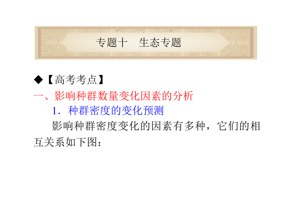 专题十生态专题_第1页