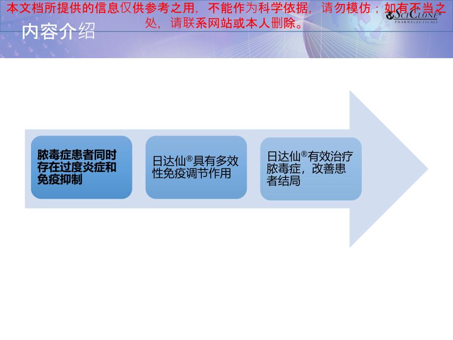 日达仙在严重感染患者中的应用培训课件_第1页