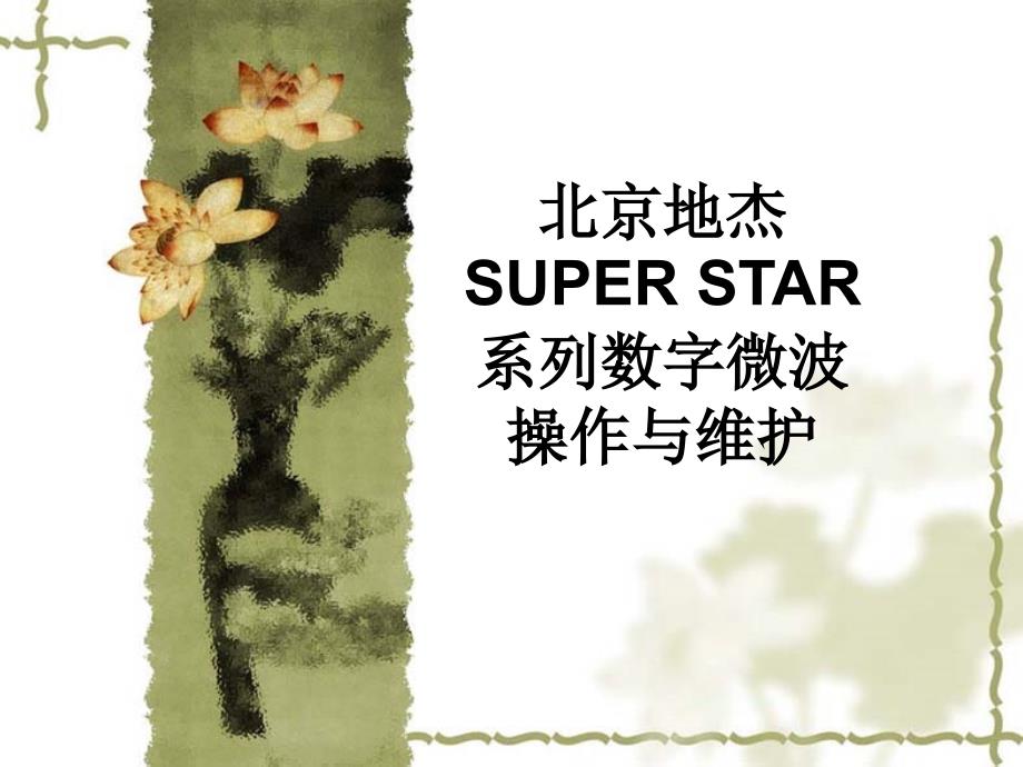 北京地杰SUPER STAR系列数字微波(su)-_第1页