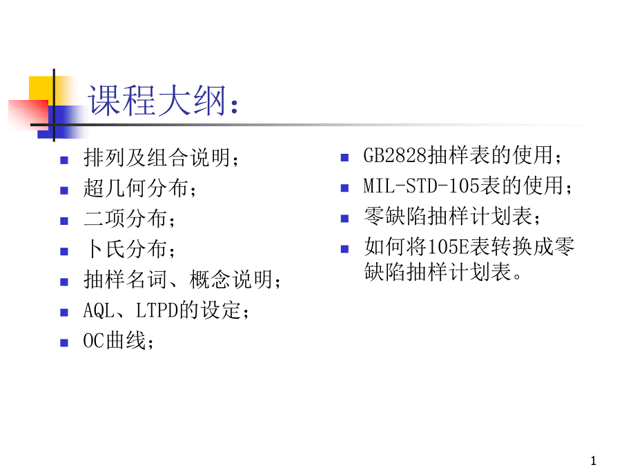 品质管理及抽样计划32849_第1页