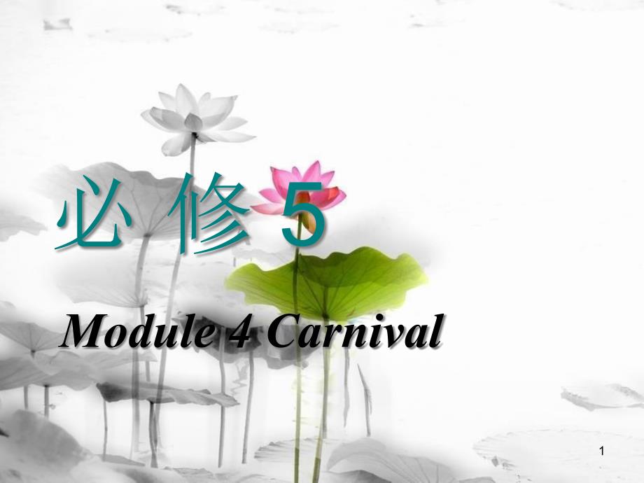 高考英语一轮复习 Module 4 Carnival课件 外研版必修5_第1页