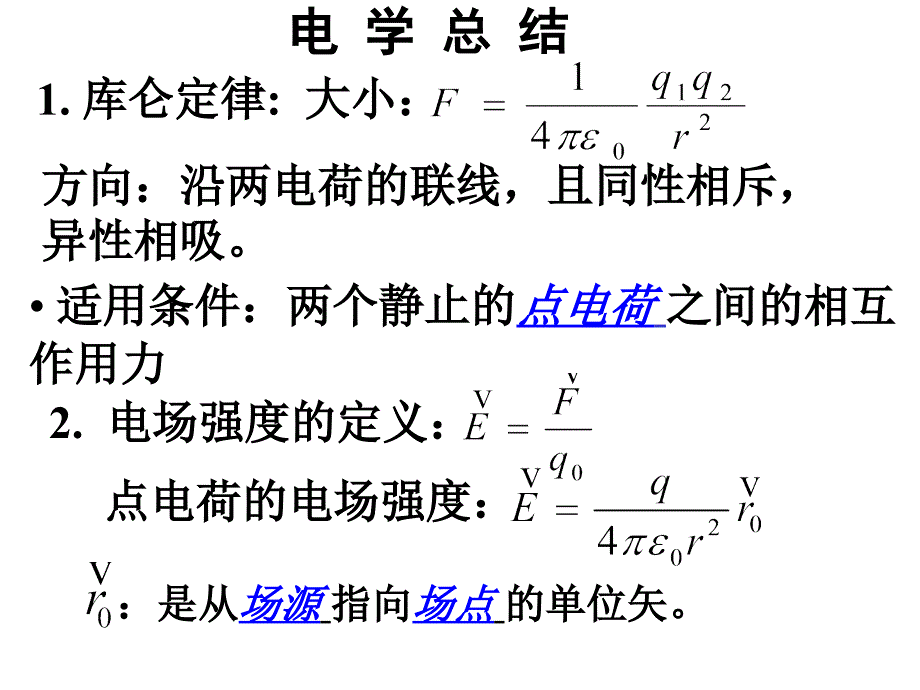 1.静电场习题课_第1页