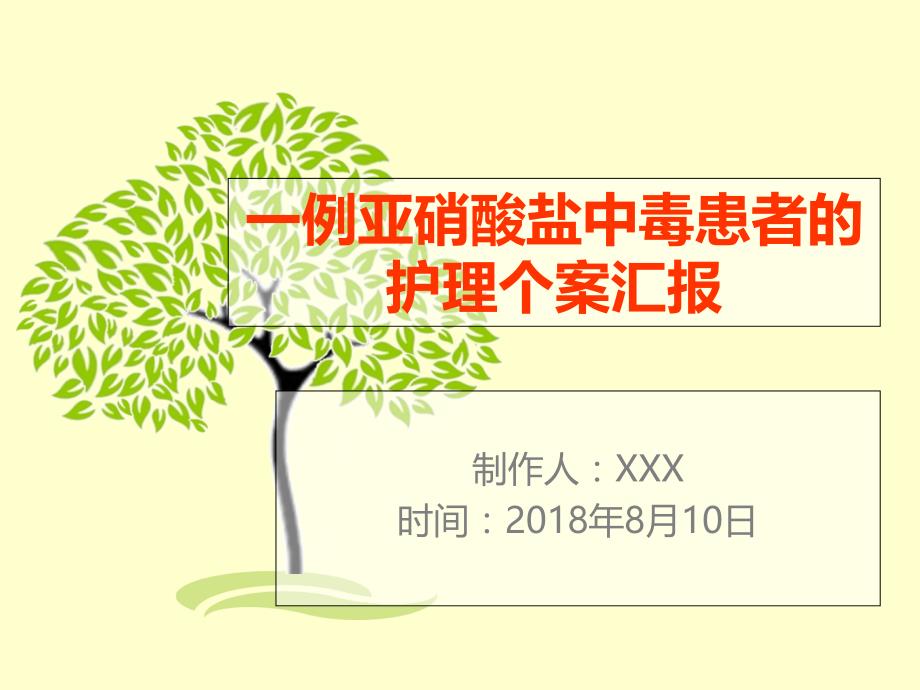 一例亚硝酸盐中毒患者的护理个案汇报_第1页