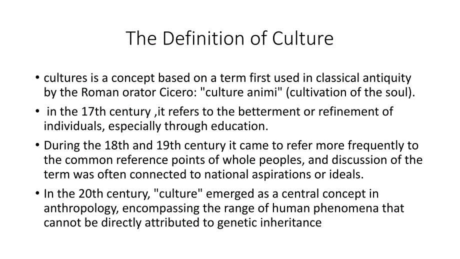 thedefinationofculture(文化的定义)_第1页