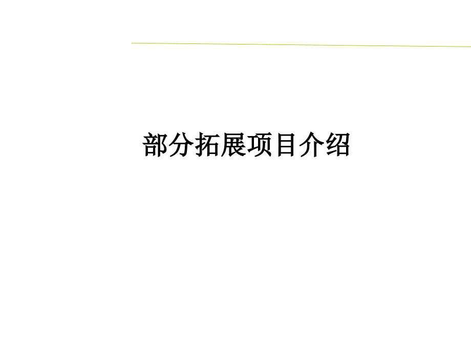 40个拓展项目介绍和图片_第1页