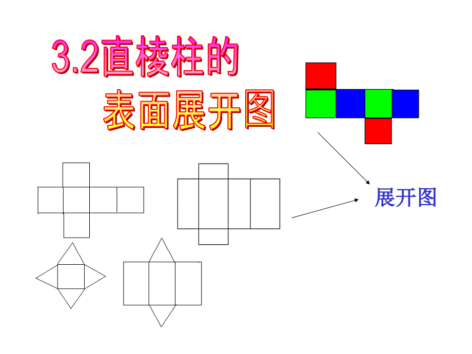 (精品)直棱体的侧面展开_第1页