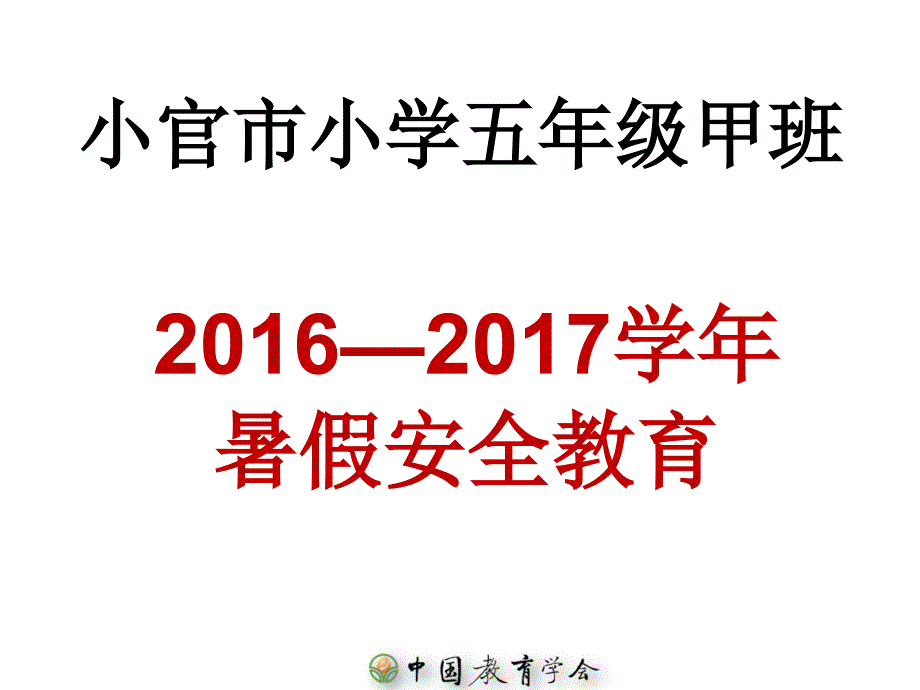 小学生暑假安全注意事项_第1页