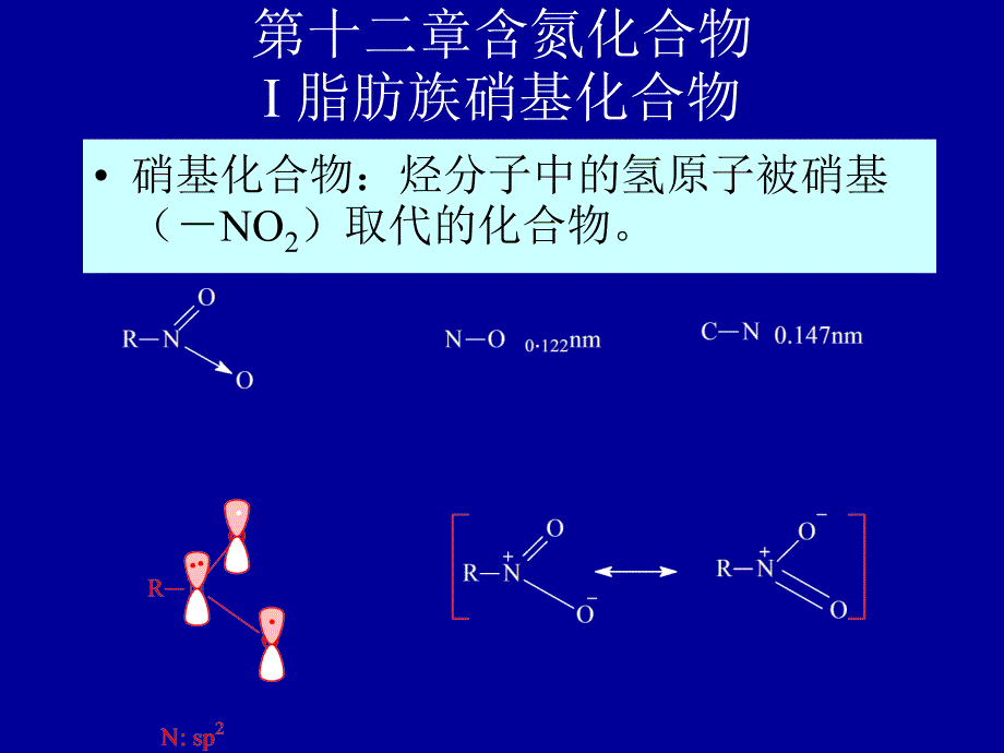 汪小兰有机课件(第四版)ch12含氮有机物nitrocompounds_第1页