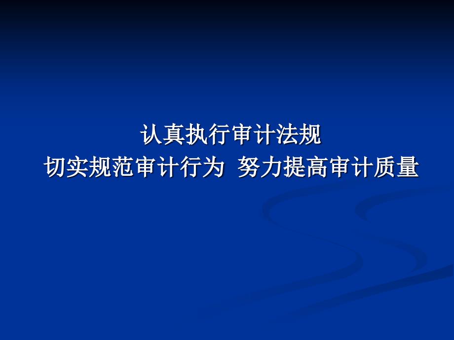 执行审计法规操作规范_第1页