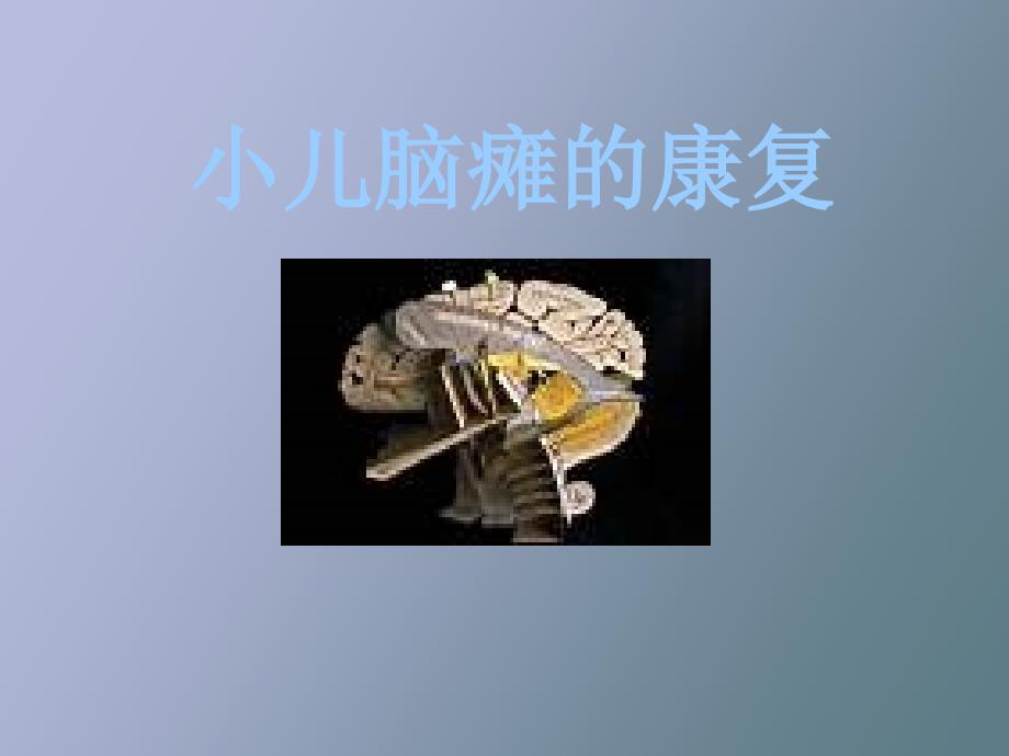 小儿脑瘫的康复训练_第1页