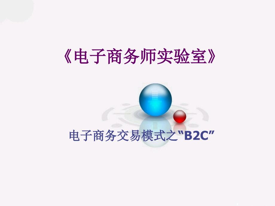 电子商务师实验室(B2C)_第1页