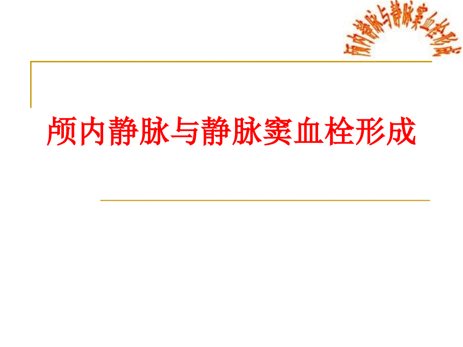 颅内静脉与静脉窦血栓形成_第1页