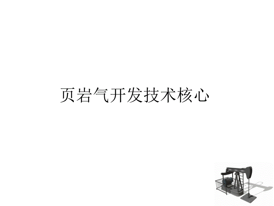 页岩气开发技术核心_第1页