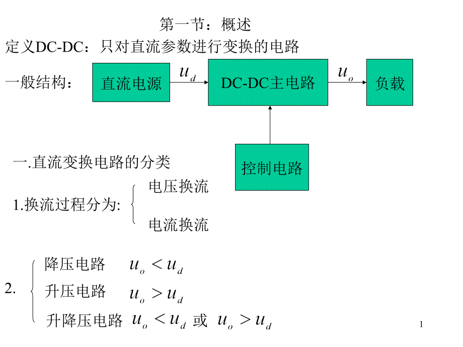 电源设计讲座二章直流变换电路-ppt课件_第1页