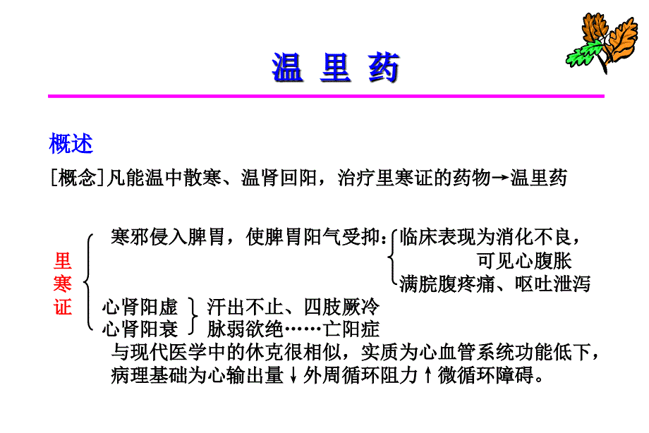 中药药理学温里药ppt课件_第1页