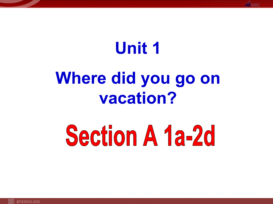 人教版英语八年级上册unit1Section A 1课件_第1页