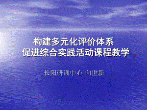 構(gòu)建多元化評(píng)價(jià)體系