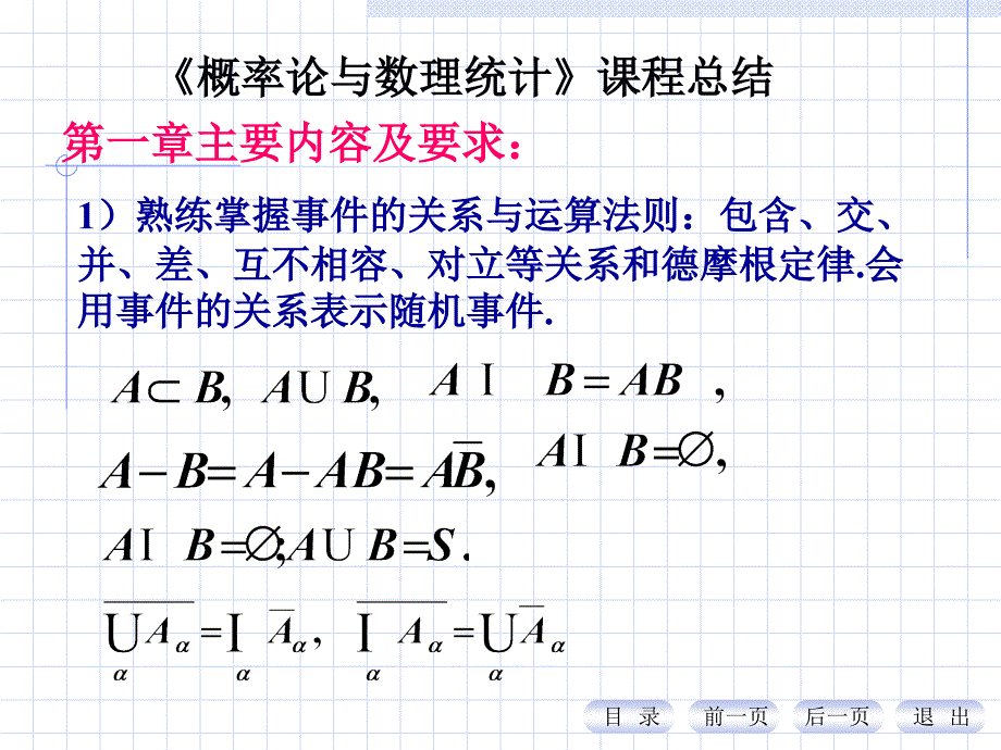 概率论与数理统计复习内容_第1页