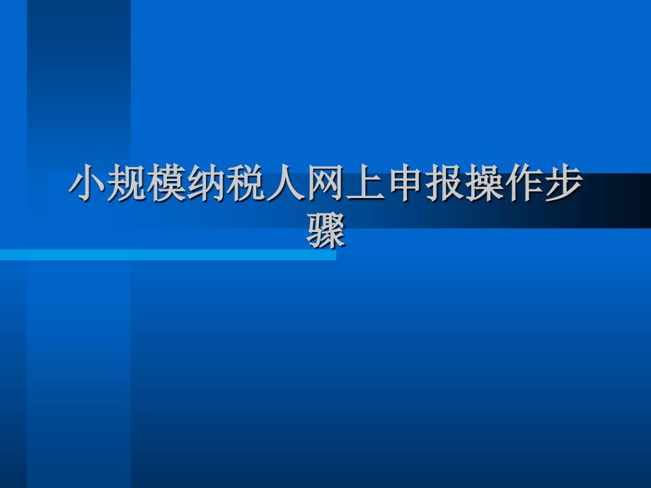 小规模企业网上申报介绍_第1页