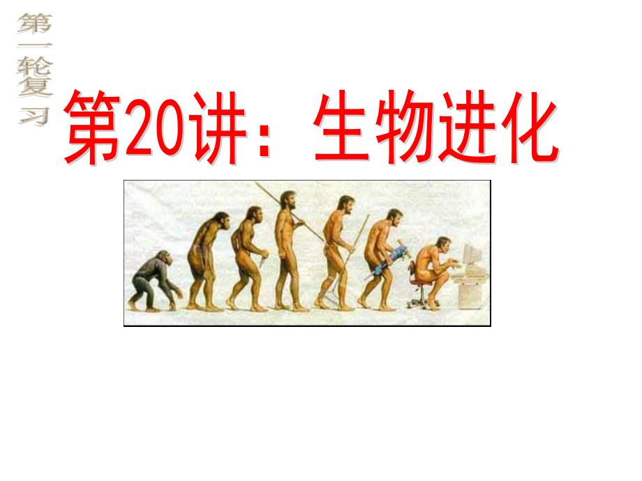 高三一轮复习生物的进化_第1页