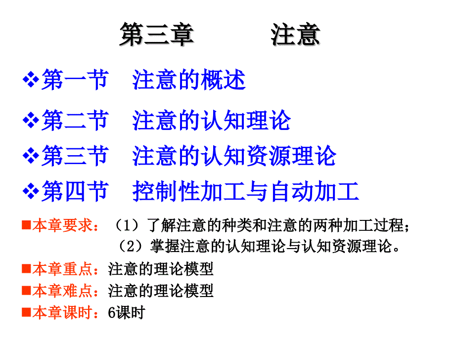 (精品)认知心理学--注意_第1页