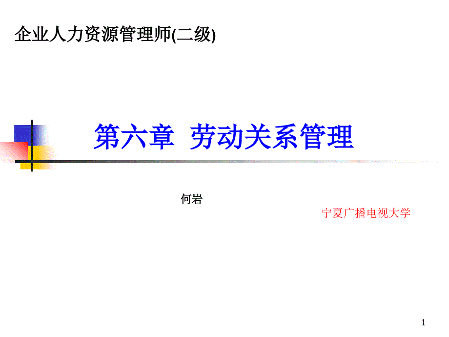 劳动关系管理师(何岩)_第1页