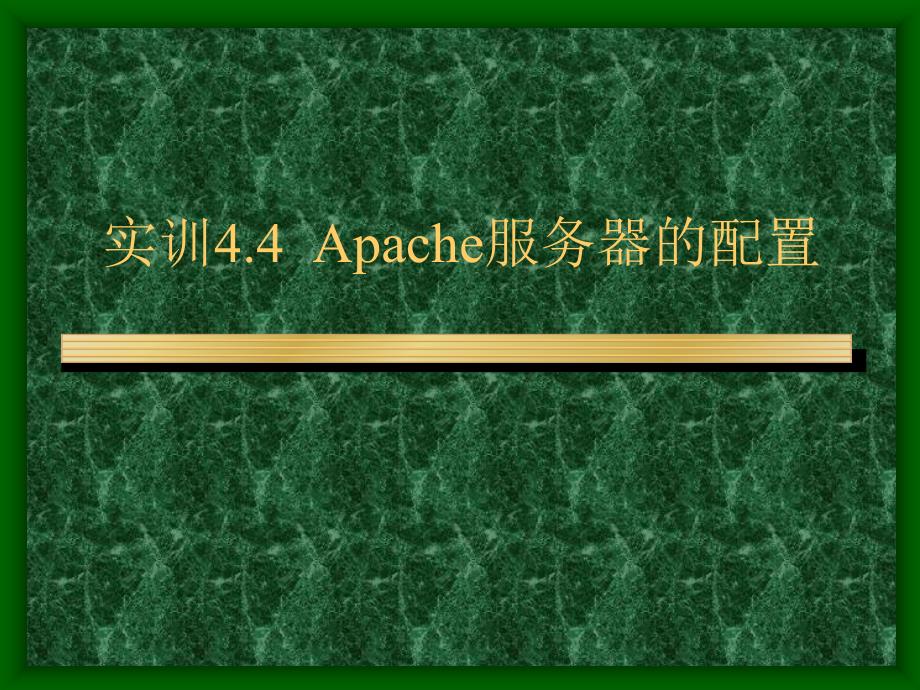 实训Apache服务器的配置linux_第1页