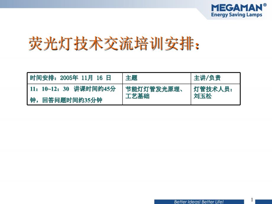 荧光灯技术培训教材资料_第1页