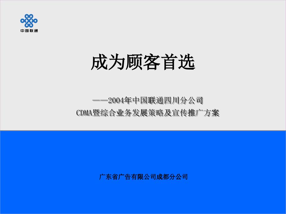 &amp#215;&amp#215;公司CDMA暨综合业务发展策略及宣传推广方案(2)_第1页