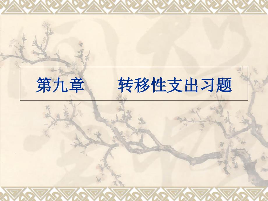 转移性支出习题_第1页