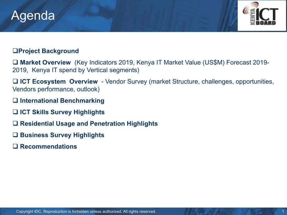 肯尼亚ICT行业市场调查报告英文课件_第1页