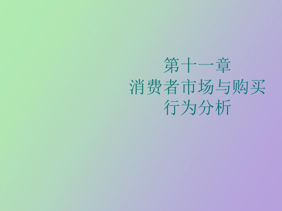 消费者市场与购买行为分析_第1页