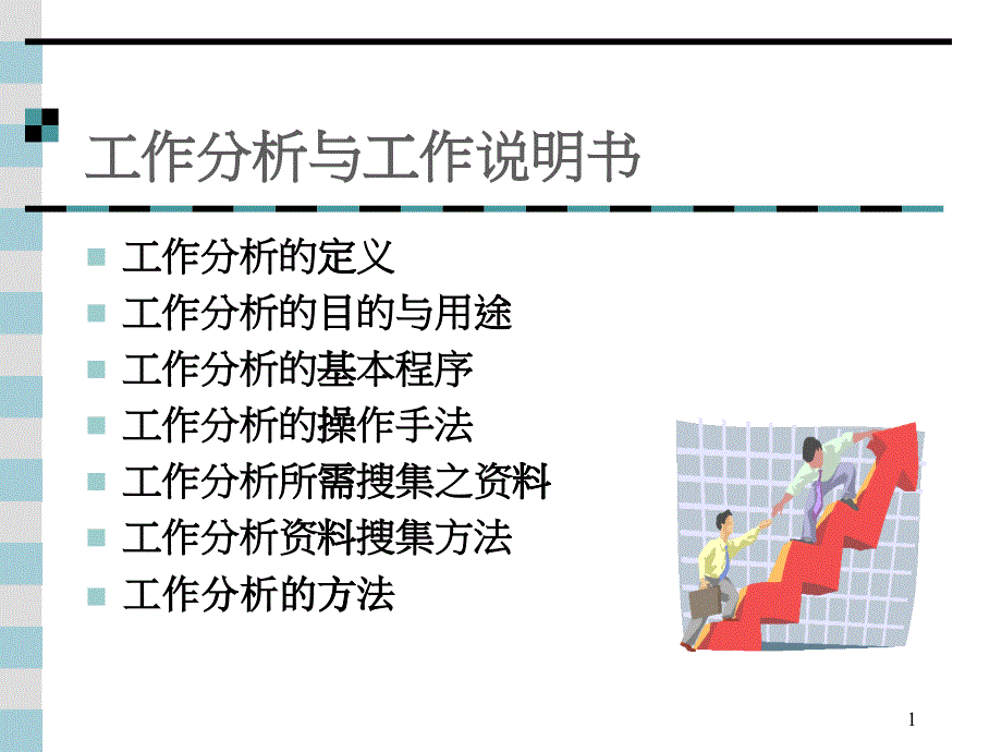 工作分析方法与工作说明书_第1页