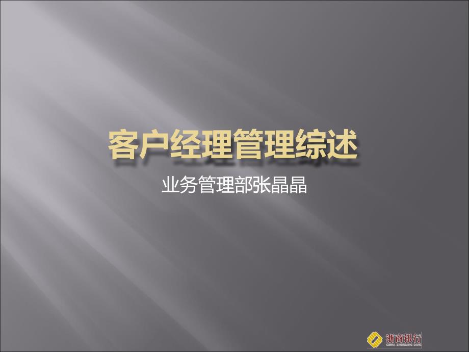 客户经理管理综述(XXXX09)v11_第1页